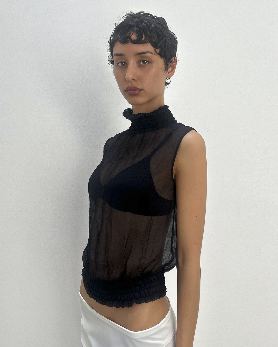Patrizia Pepe Sheer Halter Neck