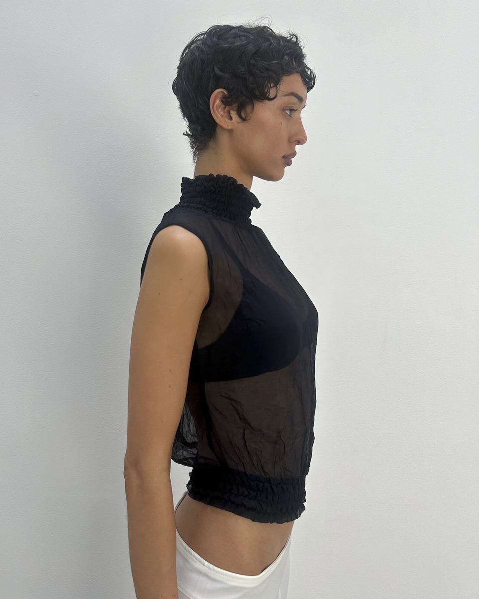 Patrizia Pepe Sheer Halter Neck
