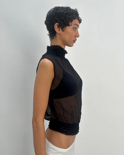 Patrizia Pepe Sheer Halter Neck