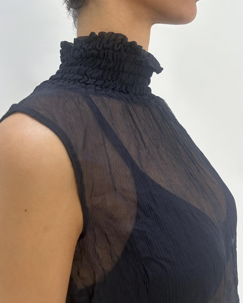 Patrizia Pepe Sheer Halter Neck