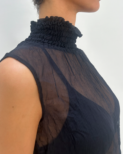 Patrizia Pepe Sheer Halter Neck
