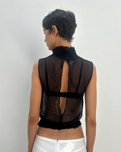 Patrizia Pepe Sheer Halter Neck