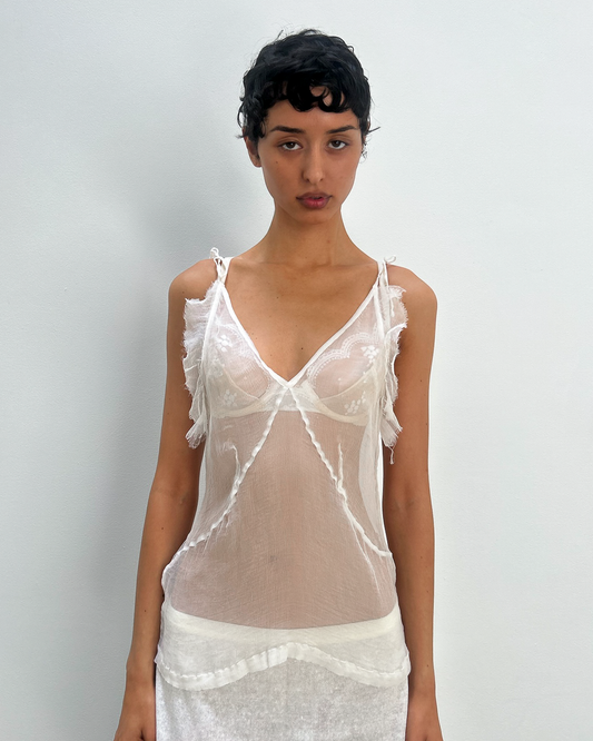 Dries Van Noten Silk Sheer Top