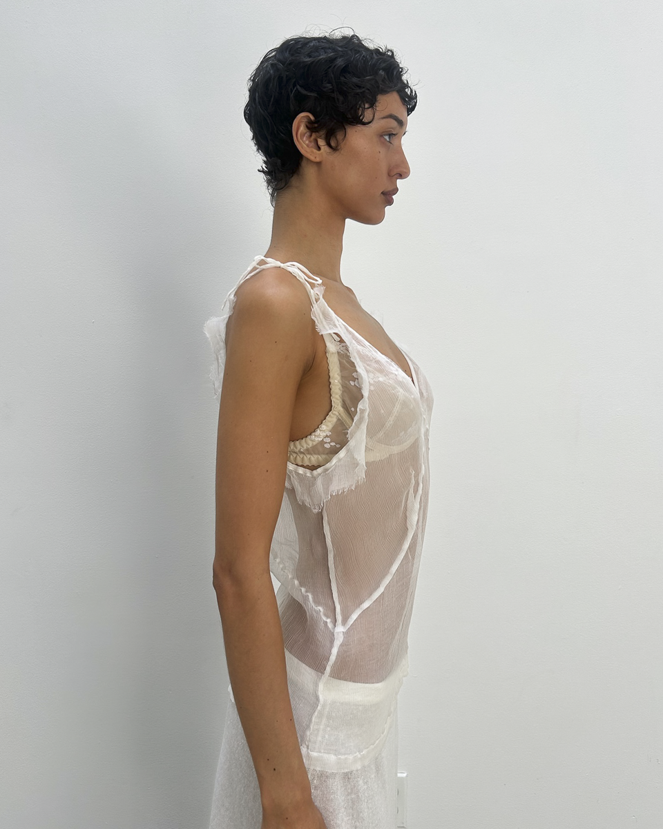 Dries Van Noten Silk Sheer Top