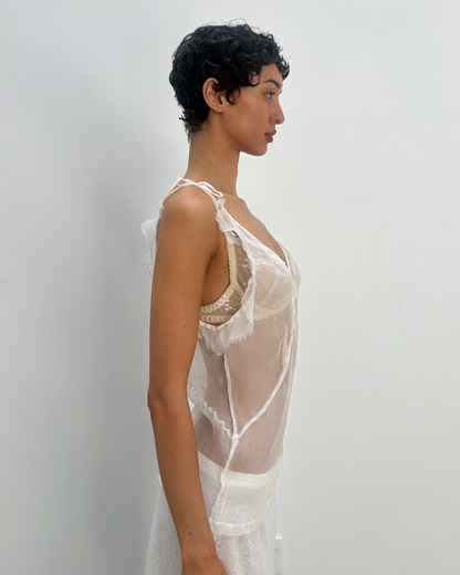 Dries Van Noten Silk Sheer Top