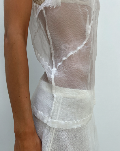 Dries Van Noten Silk Sheer Top