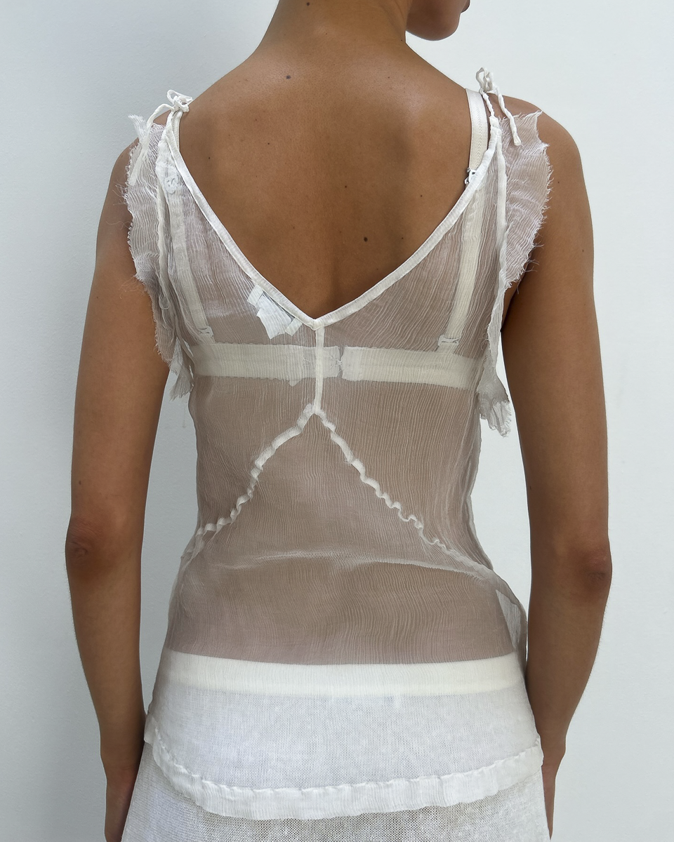 Dries Van Noten Silk Sheer Top
