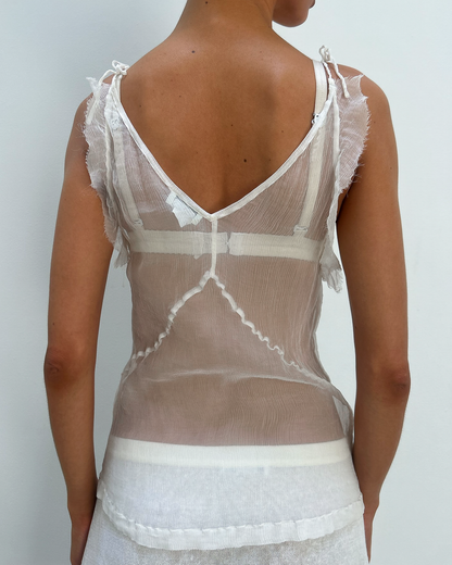 Dries Van Noten Silk Sheer Top