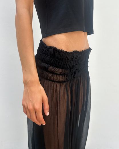 Robe de Chambre Comme des Garçons 1998 Sheer Skirt
