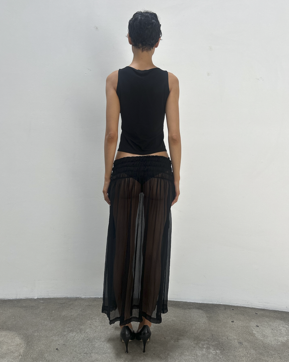Robe de Chambre Comme des Garçons 1998 Sheer Skirt