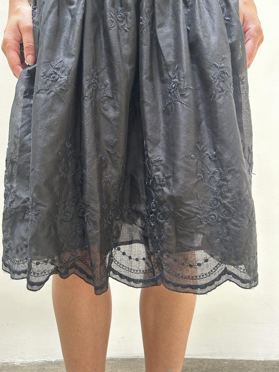 Blumarine Cotton Floral Skirt
