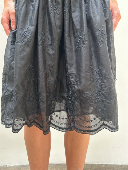 Blumarine Cotton Floral Skirt