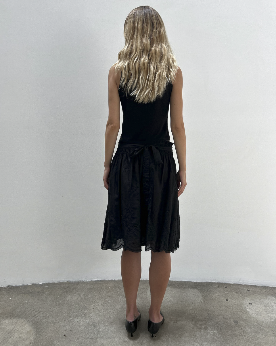 Blumarine Cotton Floral Skirt