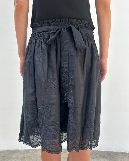 Blumarine Cotton Floral Skirt