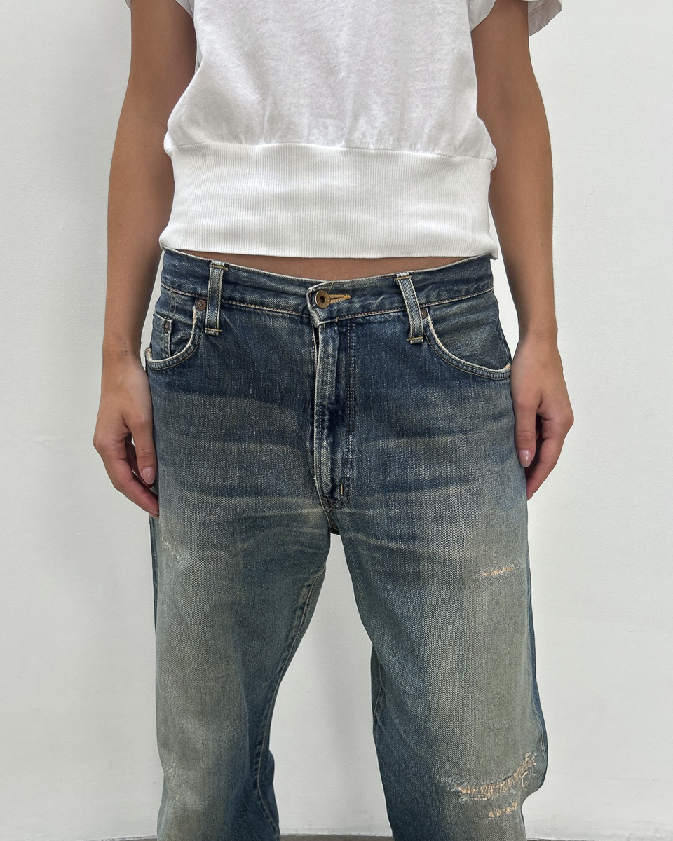Edwin 505 Selvedge 34/33 Repaired Denim
