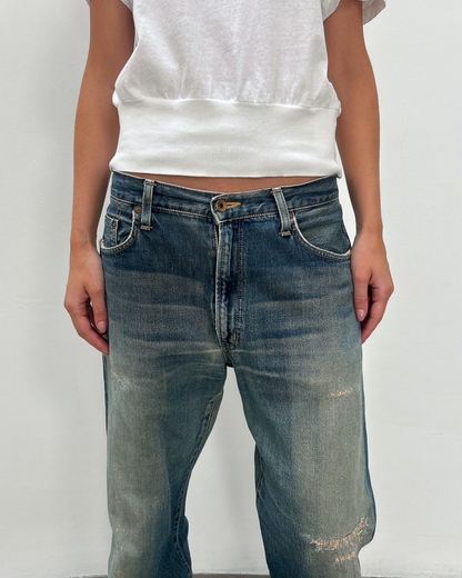 Edwin 505 Selvedge 34/33 Repaired Denim
