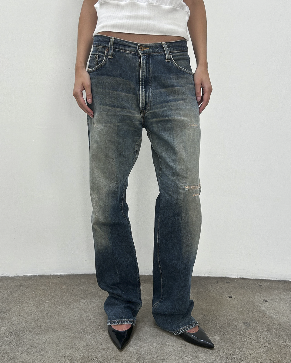 Edwin 505 Selvedge 34/33 Repaired Denim