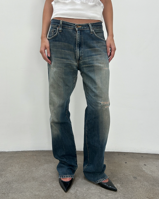 Edwin 505 Selvedge 34/33 Repaired Denim