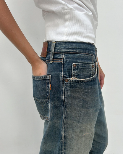 Edwin 505 Selvedge 34/33 Repaired Denim