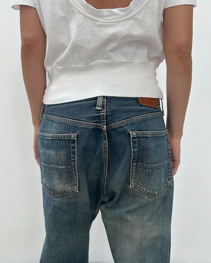 Edwin 505 Selvedge 34/33 Repaired Denim