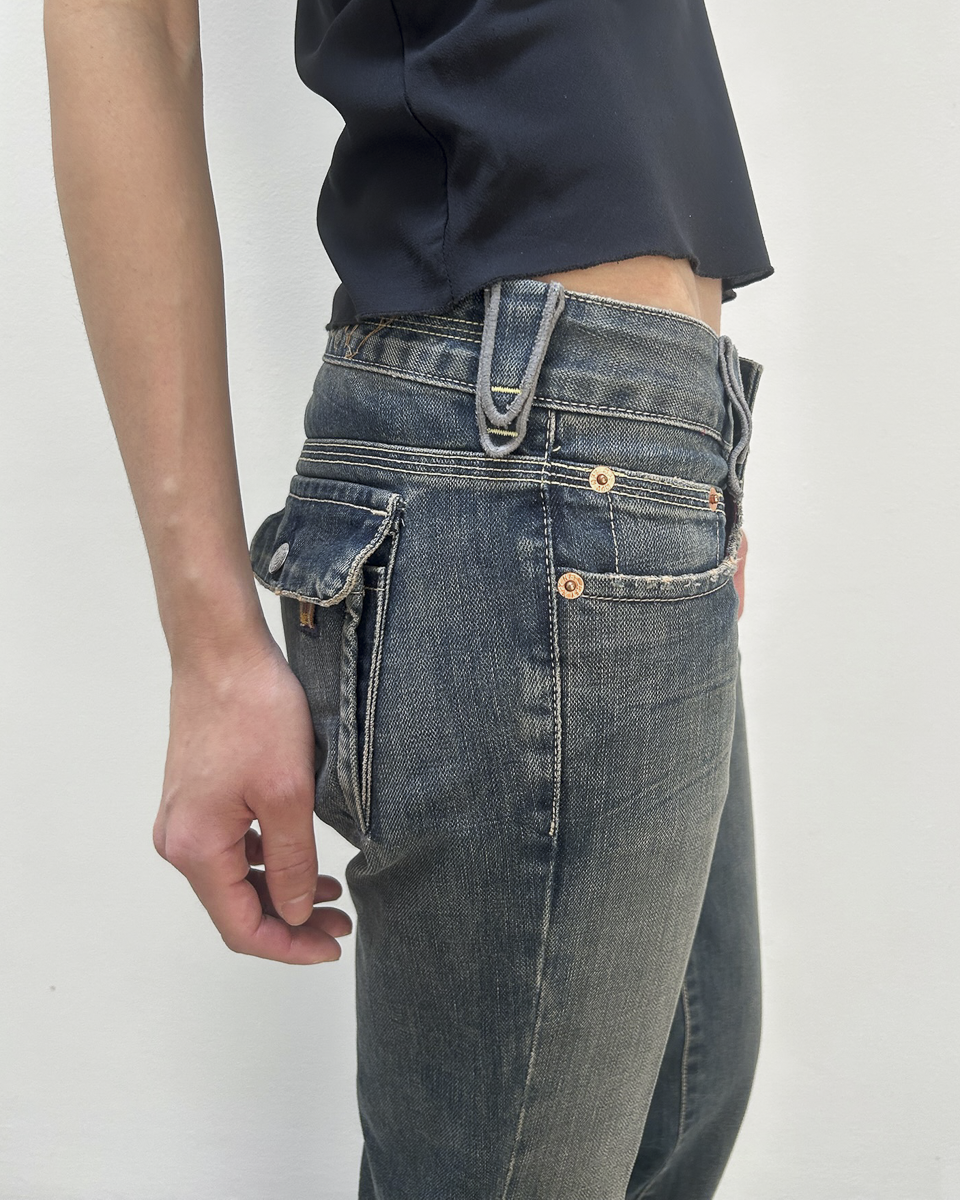 Notify Button-Flap Denim