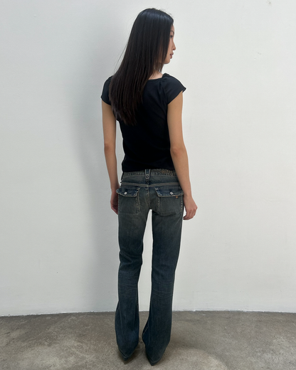 Notify Button-Flap Denim