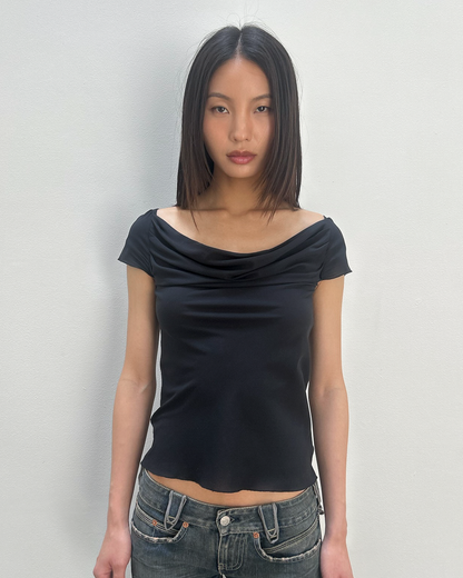 Anna Molinari Cowl Neck Top