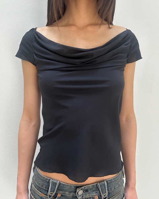 Anna Molinari Cowl Neck Top