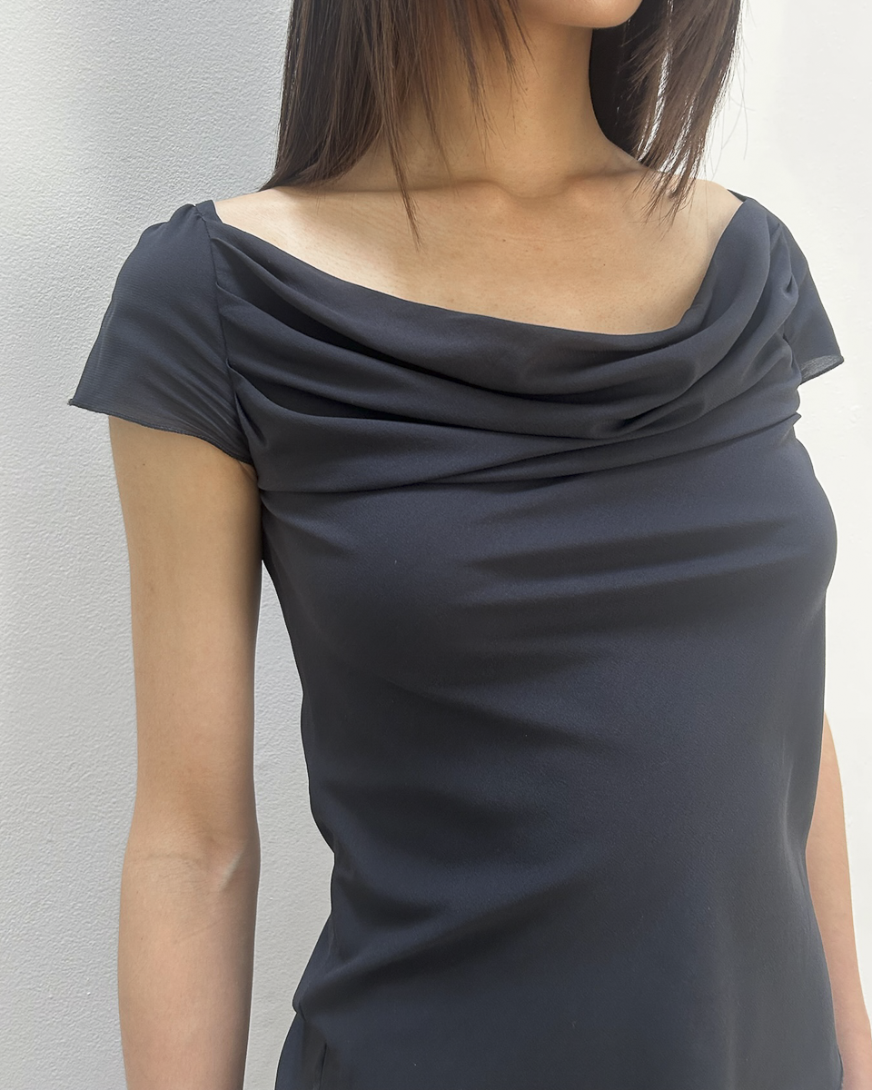 Anna Molinari Cowl Neck Top