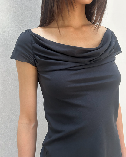 Anna Molinari Cowl Neck Top