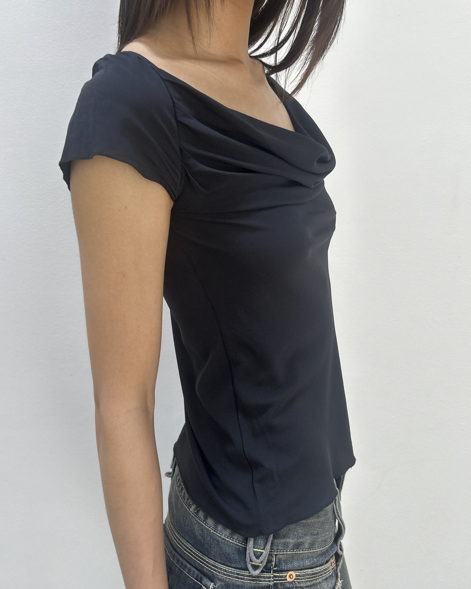 Anna Molinari Cowl Neck Top