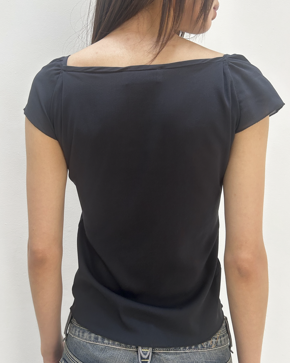 Anna Molinari Cowl Neck Top