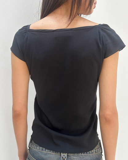 Anna Molinari Cowl Neck Top