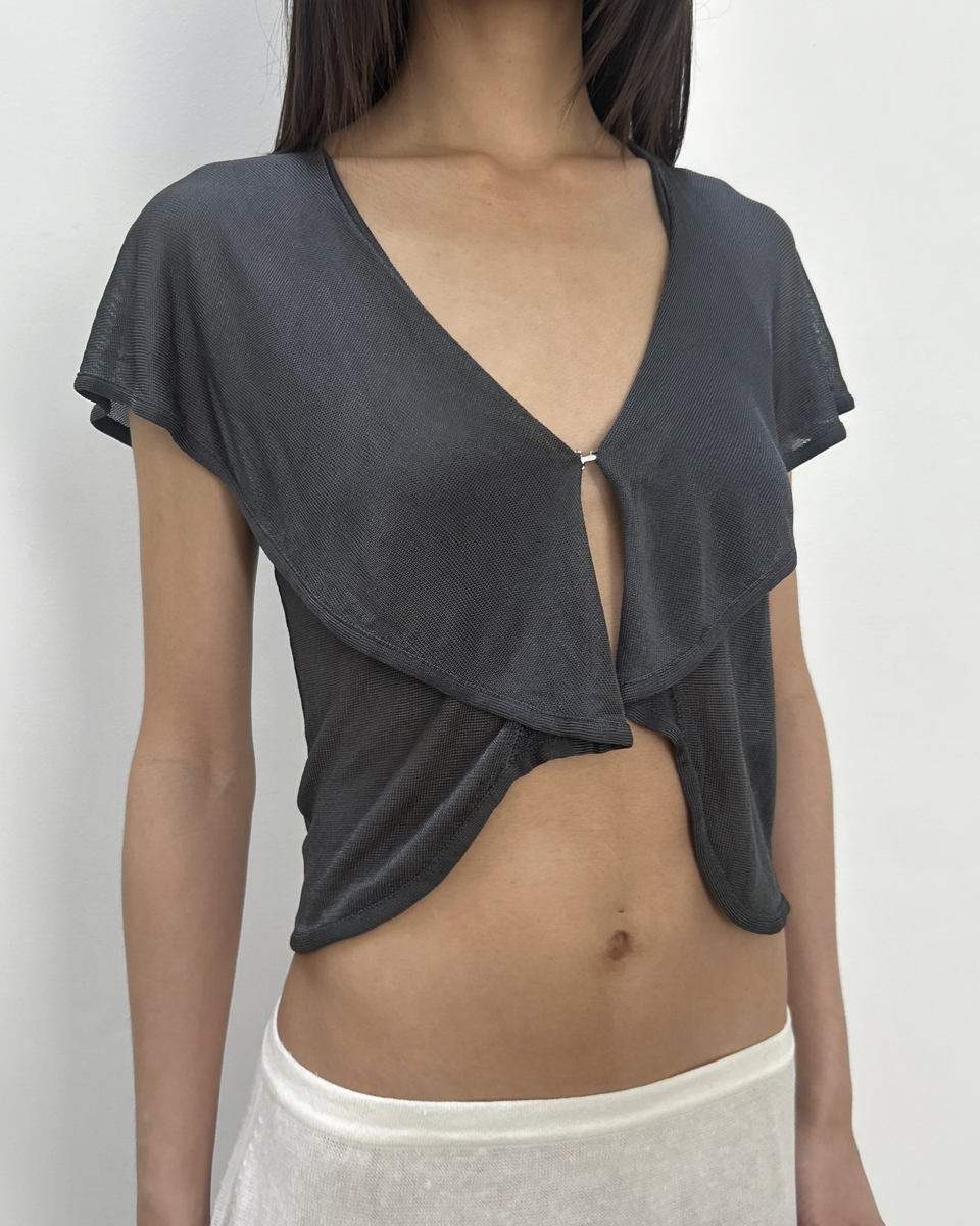 Emporio Armani Front-Clasp Top
