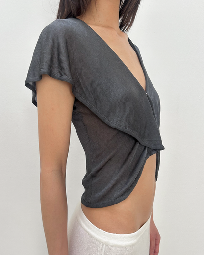 Emporio Armani Front-Clasp Top