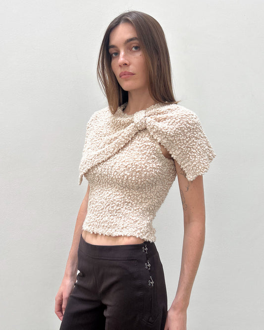 Chloè by Stella McCartney FW2001 Knit Bow Top