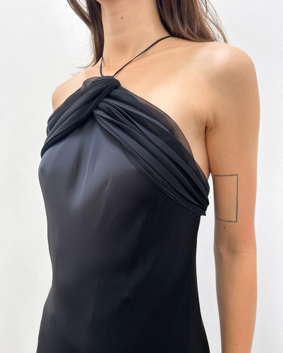 Emporio Armani FW2003 Halterneck Dress