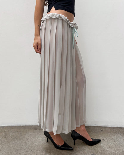 Yohji Yamamoto Sheer Drawstring Skirt