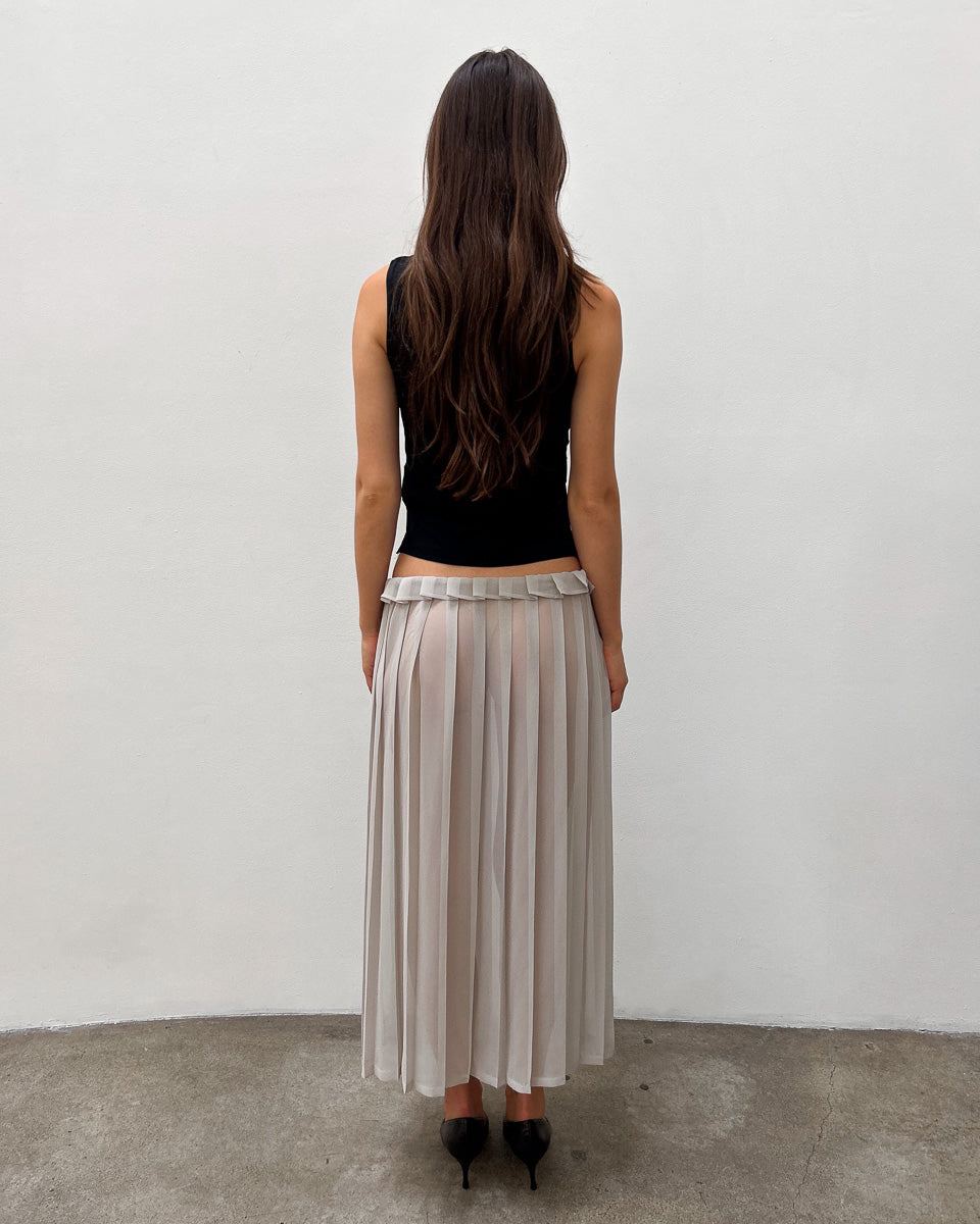 Yohji Yamamoto Sheer Drawstring Skirt