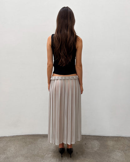 Yohji Yamamoto Sheer Drawstring Skirt