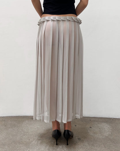 Yohji Yamamoto Sheer Drawstring Skirt