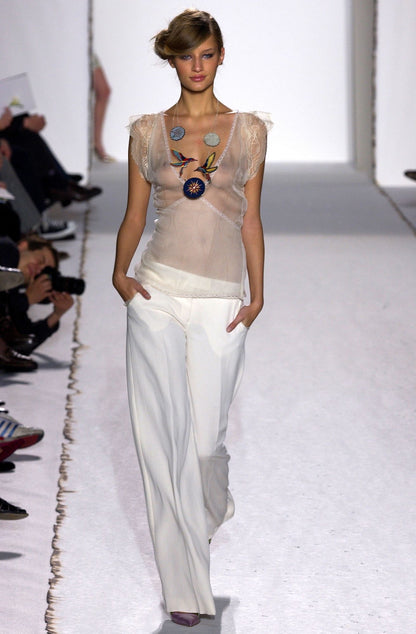Stella McCartney SS2003 Ruffle-Trim Trousers