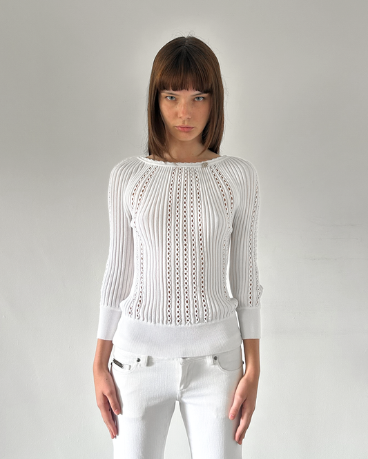 Blumarine Quarter Sleeve Top