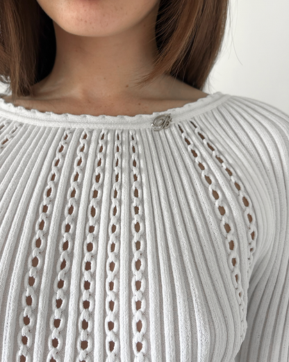 Blumarine Quarter Sleeve Top