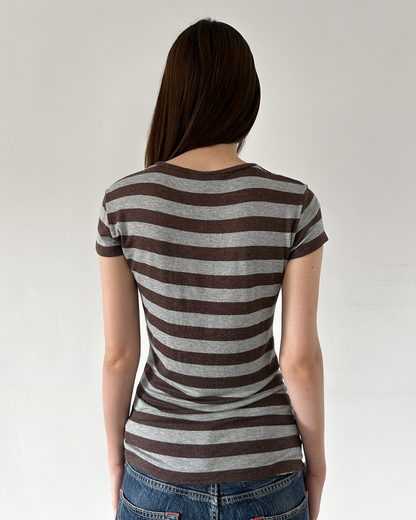 Emporio Armani Striped Star Top