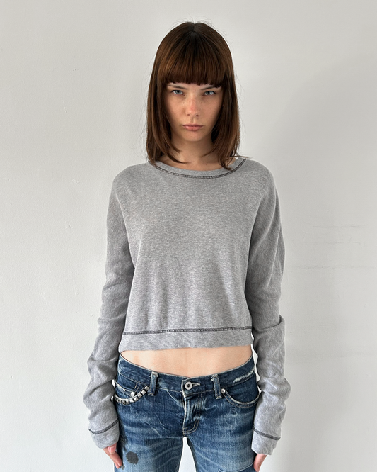 Y’s Yohji Yamamoto (2000s) Cropped Sweatshirt