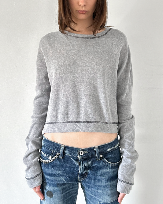 Y’s Yohji Yamamoto (2000s) Cropped Sweatshirt