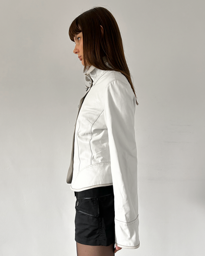 Balmain Paris (90s-2000s) Neapolitan Leather Jacket