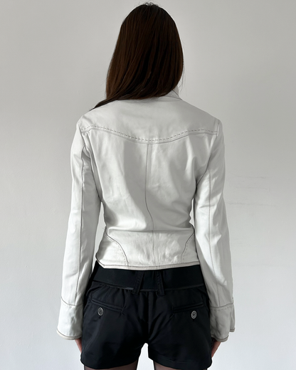 Balmain Paris (90s-2000s) Neapolitan Leather Jacket