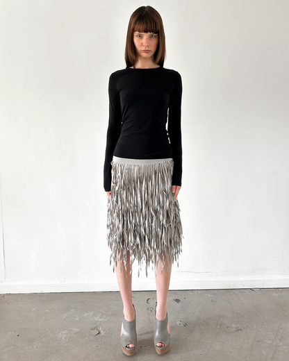 Brunello Cucinelli Fringe Skirt